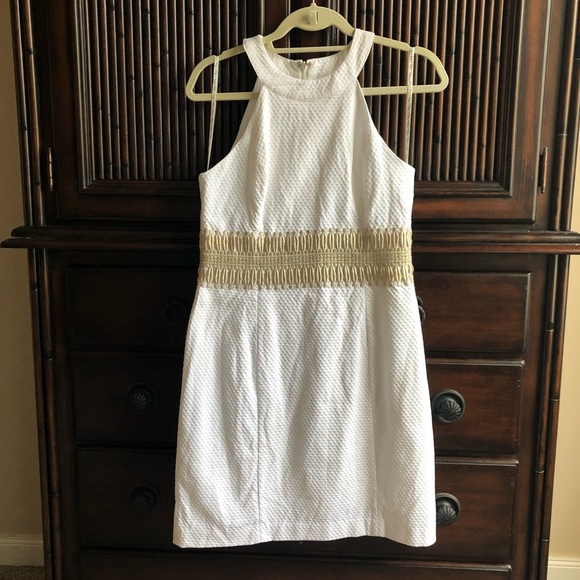 Lilly Pulitzer Ashlyn Shift Dress, Resort White, size 4 - Picture 1 of 5